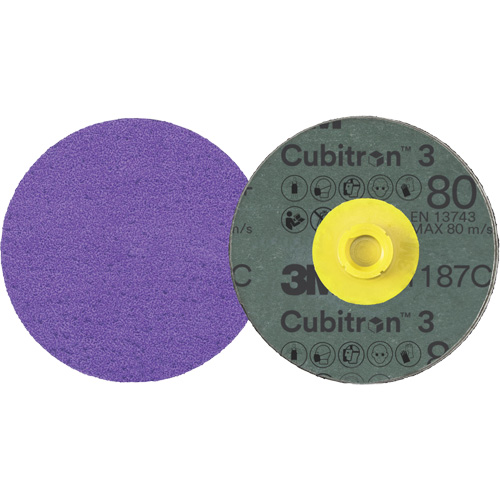 Cubitron 3 Roloc Fibre Disc, 4" Dia., 80+ Grit, Ceramic Advanced Consulting and Training Ltd.