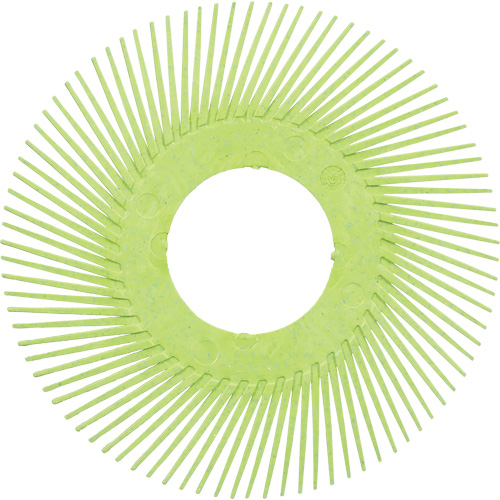 Brosse radiale en soies de pr&eacute;cision type A PN-RB sans adaptateur Scotch-Brite, C&eacute;ramique, Grain 50+, 6" dia. Advanced Consulting and Training Ltd.