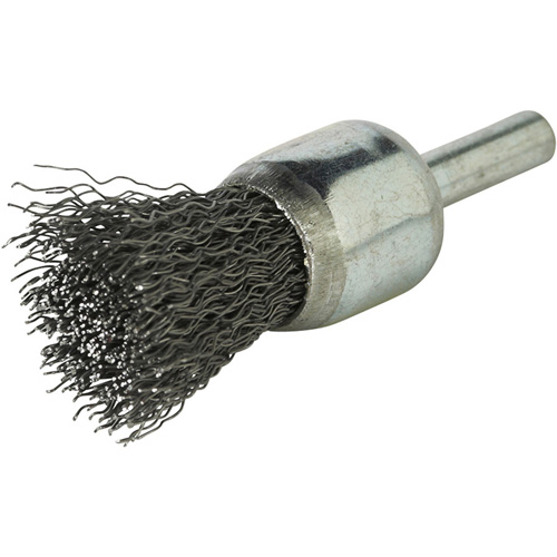 Stem Mounted Crimped Wire Brush, 3/4", 0.014" Fill, 1/4" Shank Advanced Consulting and Training Ltd.