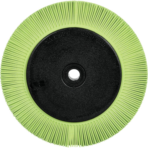 Brosse radiale en soies de pr&eacute;cision type S PN-RB avec bride Scotch-Brite , C&eacute;ramique, Grain 50+, 8" dia. Advanced Consulting and Training Ltd.