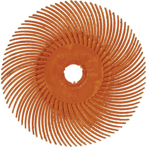 Brosse radiale en soies de pr&eacute;cision type C PN-RB Scotch-Brite , C&eacute;ramique, Grain 80+, 3" dia. Advanced Consulting and Training Ltd.