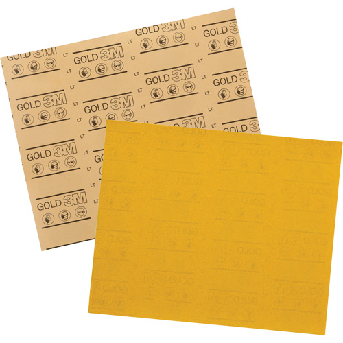 Feuille abrasive dor&eacute;e 12541, 9" x 11", Grain 320, Oxyde d'aluminium Advanced Consulting and Training Ltd.