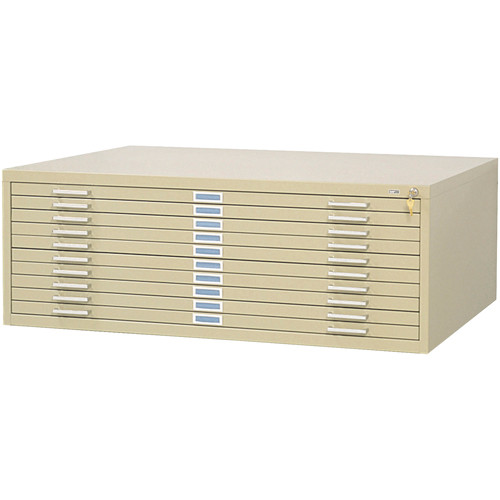 Steel Plan Files, 10 Drawers, 46-3/8" W x 35-3/8" D x 16-1/2" H Advanced Consulting and Training Ltd.