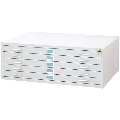 Steel Plan Files-5 Drawer, 5 Drawers, 46-3/8" W x 35-3/8" D x 16-1/2" H Advanced Consulting and Training Ltd.