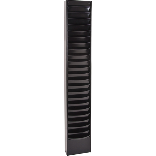 Literature Storage Racks, Stationary, 23 Slots, Steel, 9-3/4" W x 4-1/8" D x 65-1/2" H Advanced Consulting and Training Ltd.