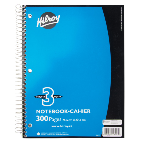 3 Subject Spiral Notebook Advanced Consulting and Training Ltd.