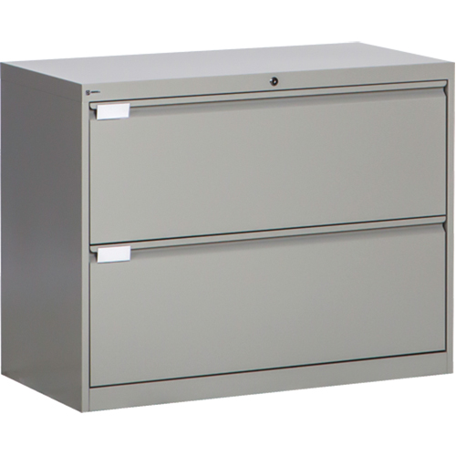 Classeur lat&eacute;ral, Acier, 2 tiroirs, 36" la x 18" p x 27-7/8" h, Gris Advanced Consulting and Training Ltd.