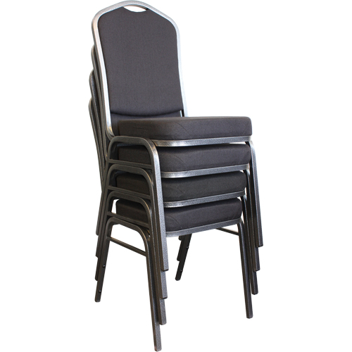 Chaises empilables, Tissu, Hauteur 37", Capacit&eacute; 275 lb, Noir Advanced Consulting and Training Ltd.