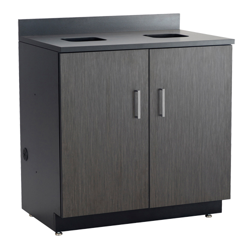 Armoire modulaire de base, M&eacute;lamine, 39" h x 36" la x 25" P, Nuit d'Asie/noir Advanced Consulting and Training Ltd.