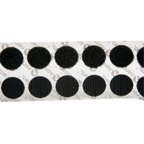 Attaches en jeton, Boucle et crochet, 3/4" dia., Adh&eacute;sif, Noir Advanced Consulting and Training Ltd.