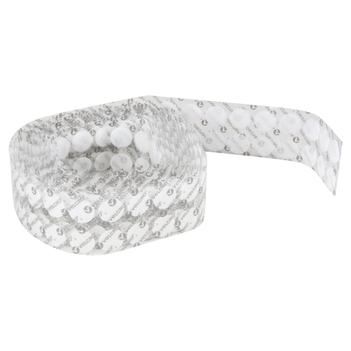 Attaches en jeton, Boucle et crochet, 3/4" dia., Adh&eacute;sif, Blanc Advanced Consulting and Training Ltd.