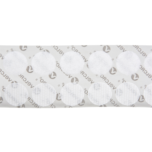Attaches en jeton, Boucle et crochet, 3/4" dia., Adh&eacute;sif, Blanc Advanced Consulting and Training Ltd.