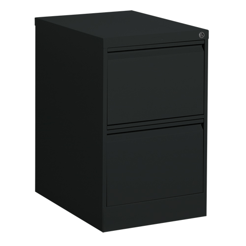 Classeur vertical, Acier, 2 tiroirs, 18-1/7" la x 25" p x 29" h, Noir Advanced Consulting and Training Ltd.