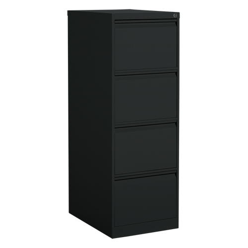 Classeur vertical, Acier, 4 tiroirs, 18-1/7" la x 25" p x 52" h, Noir Advanced Consulting and Training Ltd.