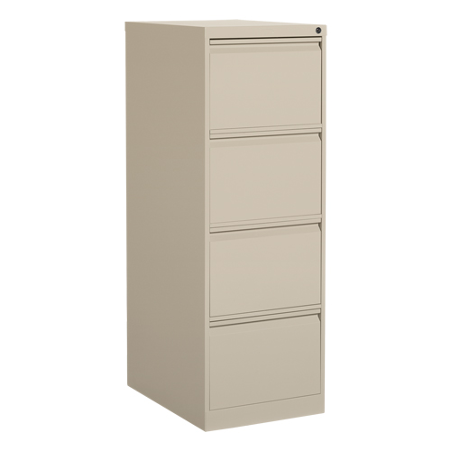 Classeur vertical, Acier, 4 tiroirs, 18-1/7" la x 25" p x 52" h, Beige Advanced Consulting and Training Ltd.