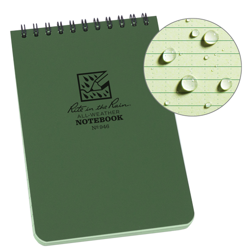 Pocket Top-Spiral Notebook, Soft Cover, Green, 100 Pages, 4" W x 6" L Advanced Consulting and Training Ltd.