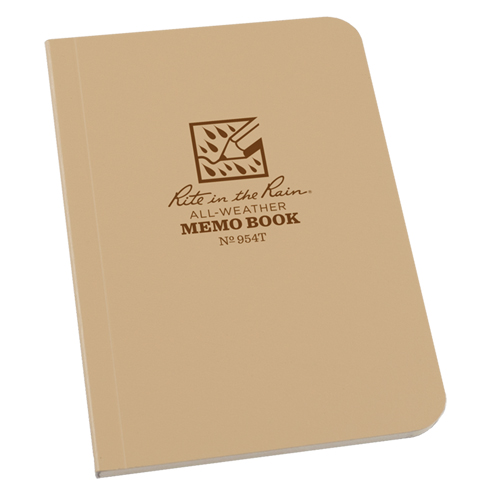 Memo Book, Soft Cover, Tan, 112 Pages, 3-1/2" W x 5" L Advanced Consulting and Training Ltd.