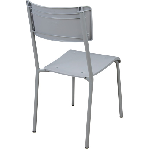 Ventura Stacking Chair, Polypropylene, 36" High, 300 lbs. Capacity, Grey Advanced Consulting and Training Ltd.