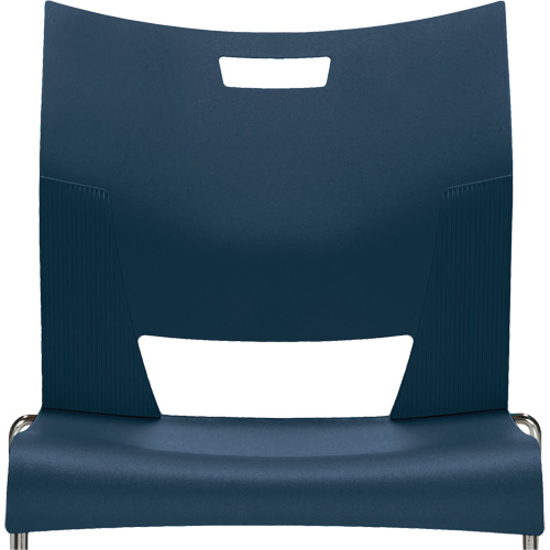 Chaise de formation sans bras Duet, Plastique, Hauteur 33-1/4", Capacit&eacute; 350 lb, Bleu Advanced Consulting and Training Ltd.