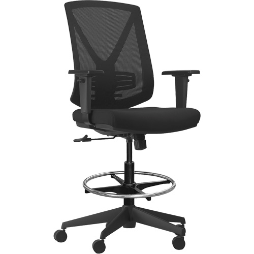 Chaise ajustable de premi&egrave;re qualit&eacute; &agrave; basculement synchronis&eacute; s&eacute;rie Activ, Tissu/Mailles, Noir, Capacit&eacute; 275 lb Advanced Consulting and Training Ltd.