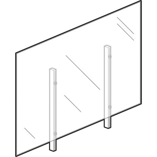 Sneeze Guard, 36" W x 36" H Advanced Consulting and Training Ltd.