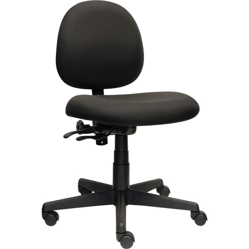 Chaise de travail &agrave; dossier bas Aspen, Tissu, Noir, Capacit&eacute; 275 lb Advanced Consulting and Training Ltd.