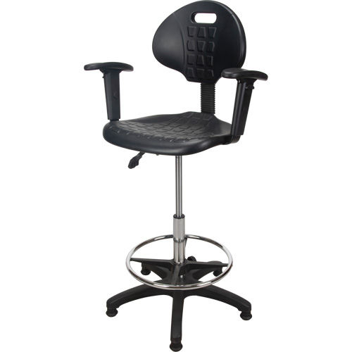 Heavy-Duty Ergonomic Stool with Adjustable Arm Rests, Stationary, Adjustable Height, 250 lbs. Capacity Advanced Consulting and Training Ltd.