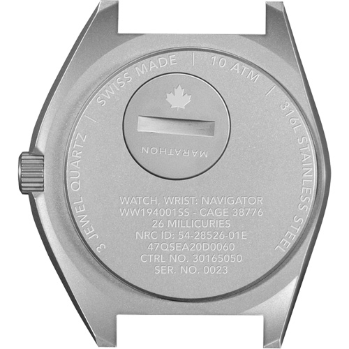 Montre Steel Navigator sur ensemble bracelet en caoutchouc noir de trois morceaux, Num&eacute;rique, &agrave; piles, 41 mm, Noir Advanced Consulting and Training Ltd.