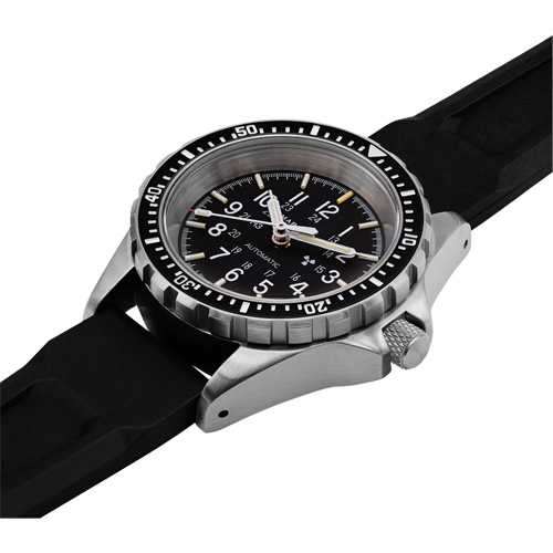 Tr&egrave;s grande montre chronographe automatique pour plongeur/pilote d'avion, Num&eacute;rique, &agrave; piles, 46 mm, Noir Advanced Consulting and Training Ltd.