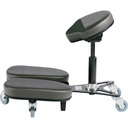 STAG4 Adjustable Kneeling Chair, Vinyl, Black/Grey Advanced Consulting and Training Ltd.