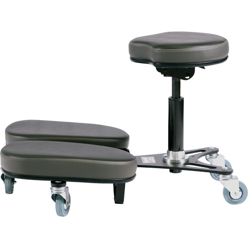 STAG4 Adjustable Kneeling Chair, Vinyl, Black/Grey Advanced Consulting and Training Ltd.