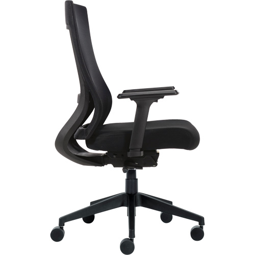 Chaise &agrave; dossier moyen avec m&eacute;canisme &agrave; basculement synchronis&eacute; &agrave; d&eacute;tection de poids , Mailles, Noir Advanced Consulting and Training Ltd.
