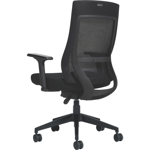 Chaise &agrave; dossier moyen avec m&eacute;canisme &agrave; basculement synchronis&eacute; &agrave; d&eacute;tection de poids , Mailles, Noir Advanced Consulting and Training Ltd.