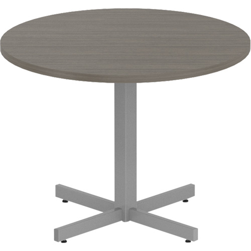 Newland Height-Adjustable Round Table, 36" L x 36" W x 29" H, 1" Top, Laminate, Brown Advanced Consulting and Training Ltd.