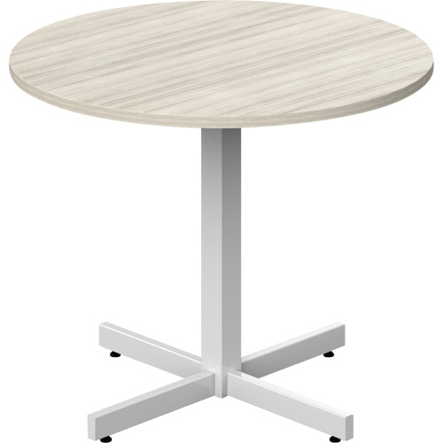 Table ronde &agrave; hauteur r&eacute;glable Newland, 36" lo x 36" la x 29" h, Dessus de 1", Stratifi&eacute;, Havane Advanced Consulting and Training Ltd.