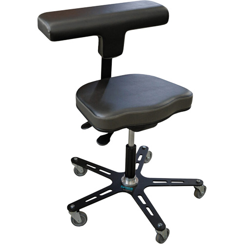 VEGA-T Ergonomic Industrial Chair, Mobile, Adjustable Height, 280 lbs. Capacity Advanced Consulting and Training Ltd.