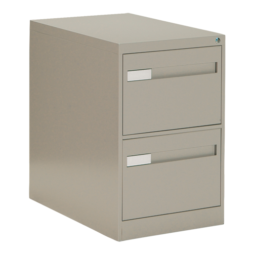 Vertical Filing Cabinet with Recessed Drawer Handles, 2 Drawers, 18.15" W x 26.56" D x 29" H, Beige Advanced Consulting and Training Ltd.