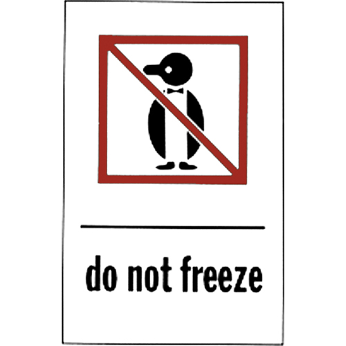 "Do Not Freeze" Special Handling Labels, 6" L x 4" W, Red on White Advanced Consulting and Training Ltd.