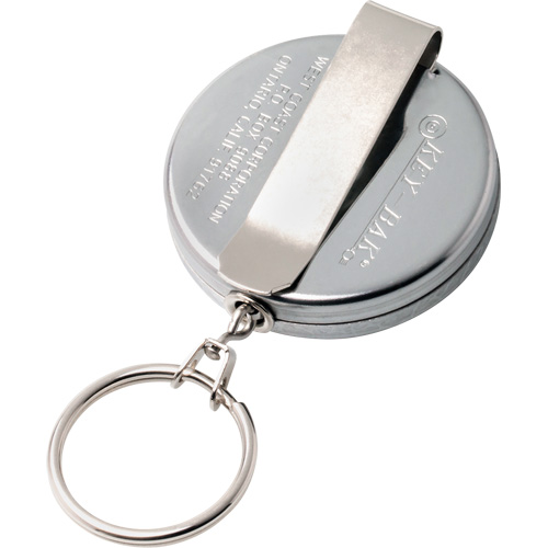 Porte-cl&eacute;s autor&eacute;tractable de s&eacute;rie Original, Chrome, C&acirc;ble 24", Fixation Agrafe de ceinture Advanced Consulting and Training Ltd.
