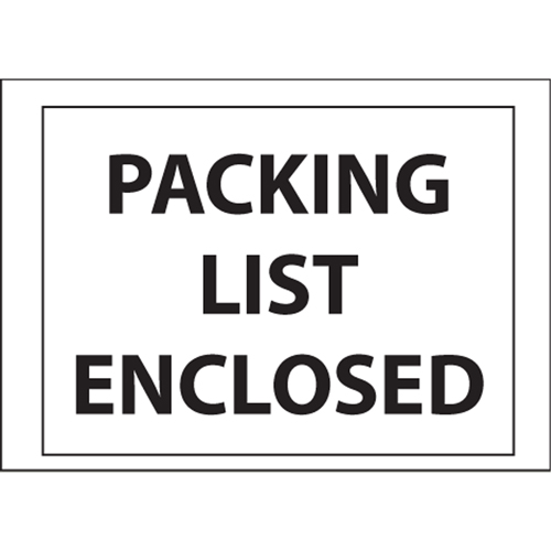 Packing List Envelopes, 4" L x 5" W, Backloading Style Advanced Consulting and Training Ltd.