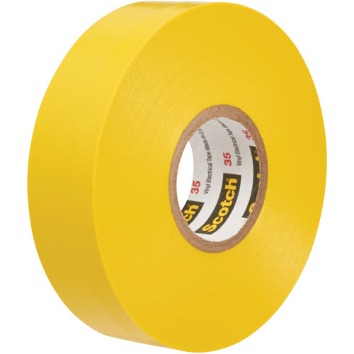 Scotch&reg; 35 Colour Coded Tape, 12.7 mm (1/2") x 6.1 m (20'), Yellow, 7 mils Advanced Consulting and Training Ltd.