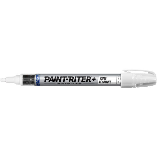 Marqueurs &agrave; la peinture nettoyable &agrave; l'eau Paint-Riter+, Liquide, Blanc Advanced Consulting and Training Ltd.