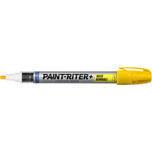 Marqueur &agrave; la peinture nettoyable &agrave; l'eau Paint-Riter+, Liquide, Jaune Advanced Consulting and Training Ltd.