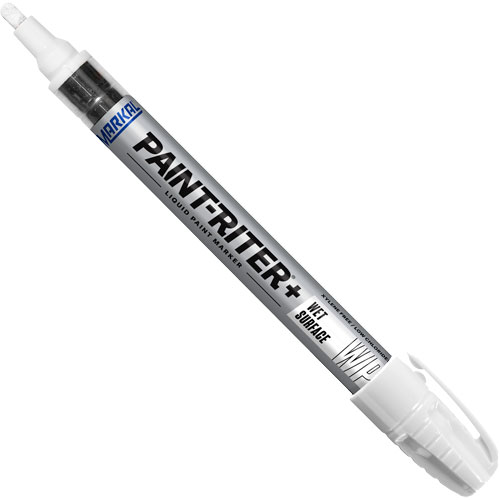 Marqueur &agrave; peinture pour surfaces humides Paint-Riter+, Liquide, Blanc Advanced Consulting and Training Ltd.