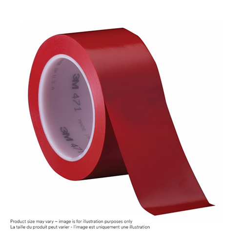 471 Vinyl Tape, 38 mm (1-1/2") W x 32.9 m (108') L, 5.3 mils, Red Advanced Consulting and Training Ltd.