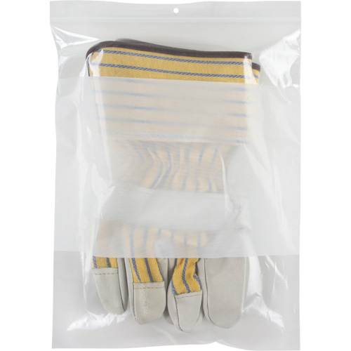 White Block Poly Bags, Reclosable, 12" x 9", 2 mils Advanced Consulting and Training Ltd.