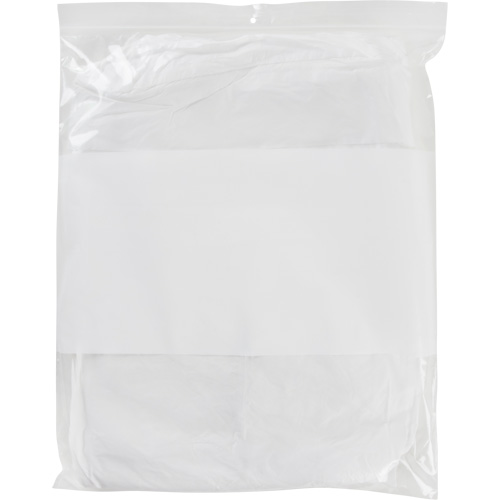 White Block Poly Bags, Reclosable, 15" x 12", 2 mils Advanced Consulting and Training Ltd.