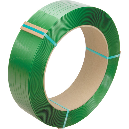 Feuillard, Polyester, 3/4" la x 2680' lo, Vert, Calibre Manuel Advanced Consulting and Training Ltd.