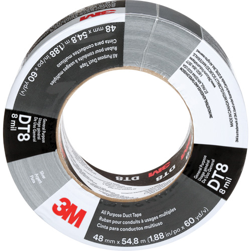 DT8 All-Purpose Duct Tape, 8 mils, Silver, 48 mm (2") x 55 m (180') Advanced Consulting and Training Ltd.