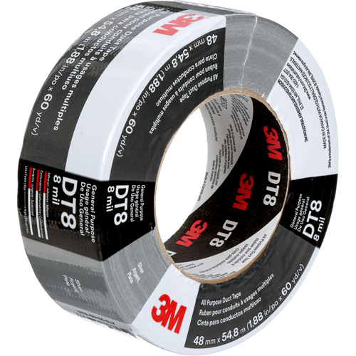 DT8 All-Purpose Duct Tape, 8 mils, Silver, 48 mm (2") x 55 m (180') Advanced Consulting and Training Ltd.